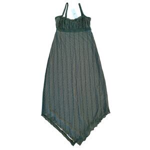 Urban Outfitters - Nikita Lace Hanky Hem Midi Dress in Green